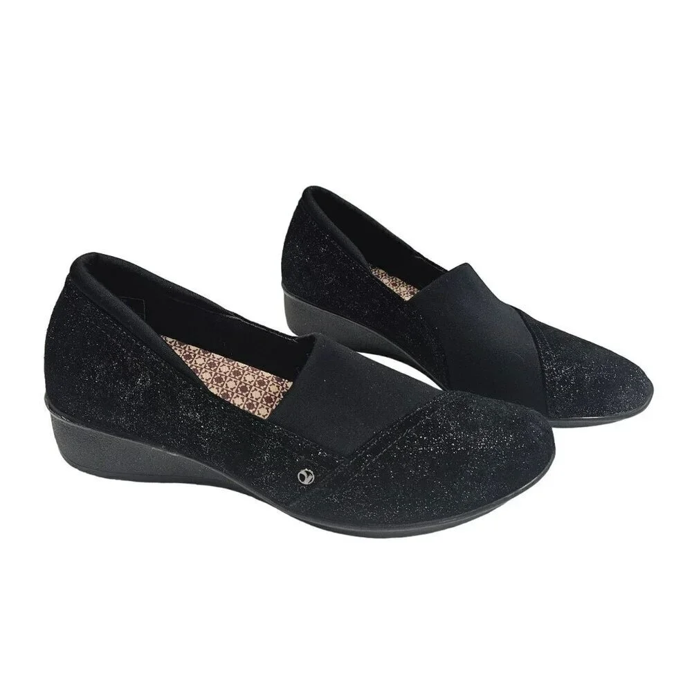 Revere Naples Midnight Black Comfort Shoes Size 10 M US/8 UK/41 EU Leather Upper